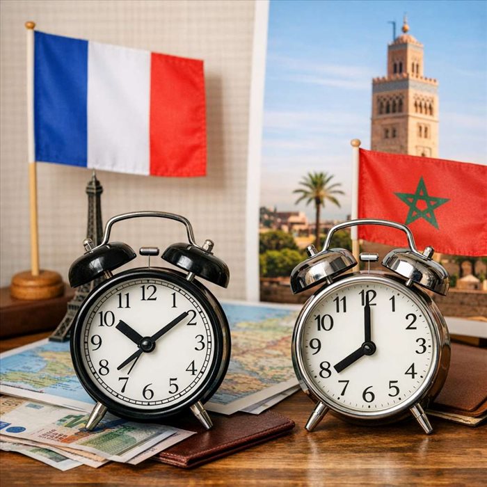 Décalage horaire France-Maroc : heures, saisons et Ramadan