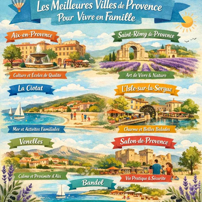 Où vivre en famille en Provence ? Les villes à privilégier