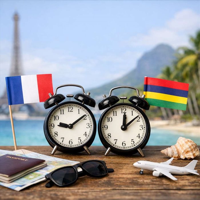 Décalage horaire France-Maurice : heures, conseils et repères