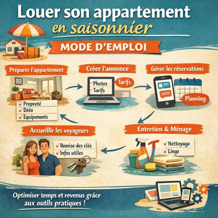 Comment louer son appartement en saisonnier sans conciergerie classique ?