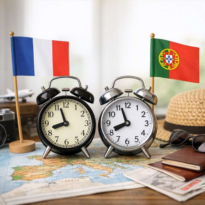 Décalage horaire France Portugal : tout comprendre en un clic