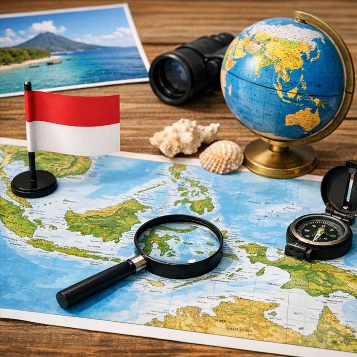 Superficie de l’Indonésie : dimensions, îles et chiffres clés