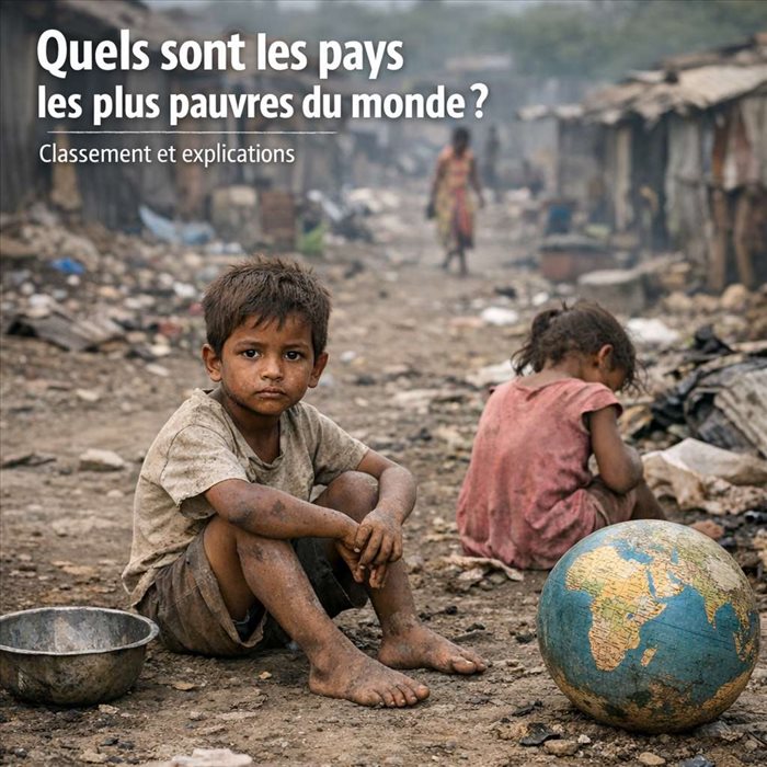 Pays les plus pauvres du monde : classement et raisons