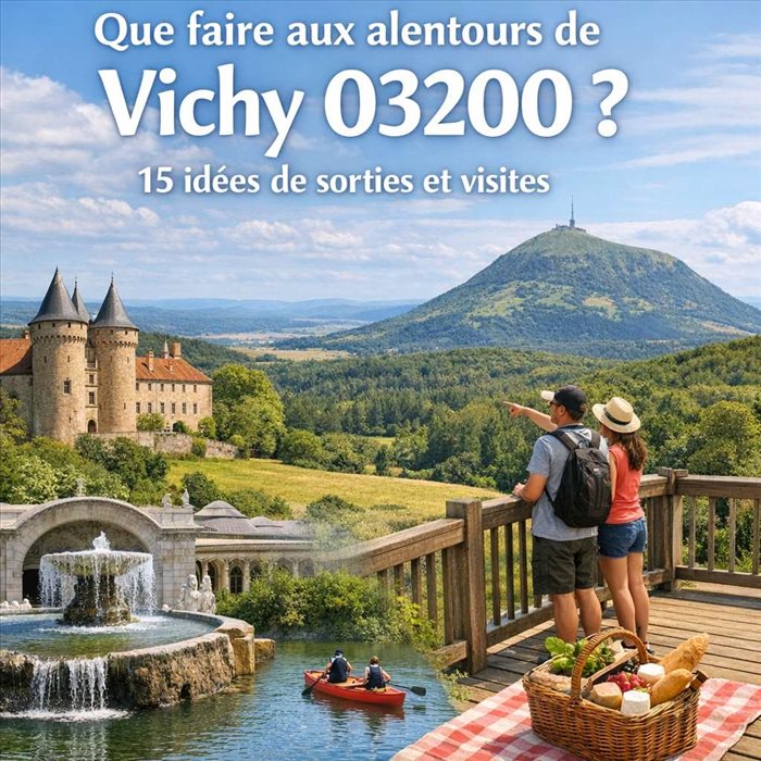 Que faire aux alentours de Vichy 03200 ? Idées de visites