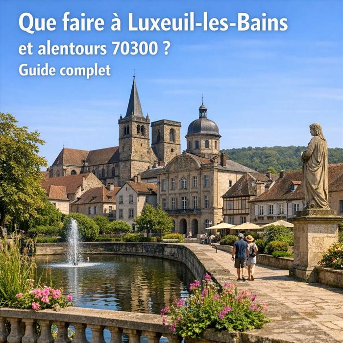 Que faire à Luxeuil-les-Bains et alentours ? Guide complet